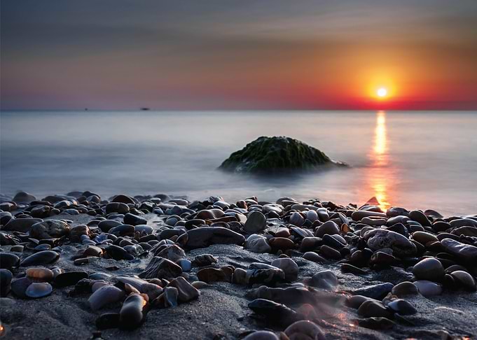 Sun Setting over Ocean