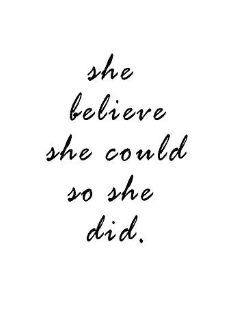 SHE DID