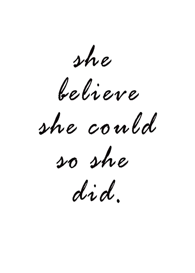 SHE DID