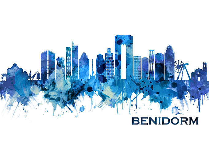 Benidorm Spain Skyline