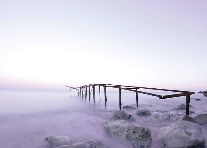 Dock in Misty Water