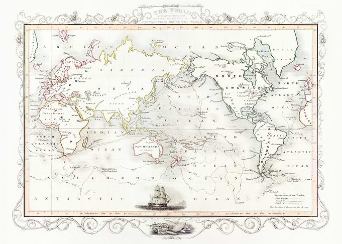 world old map