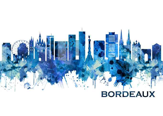 Bordeaux France Skyline