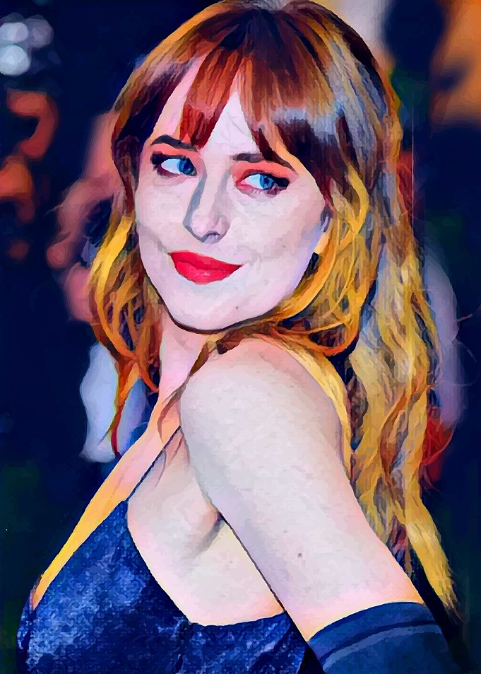 On the go Dakota Johnson