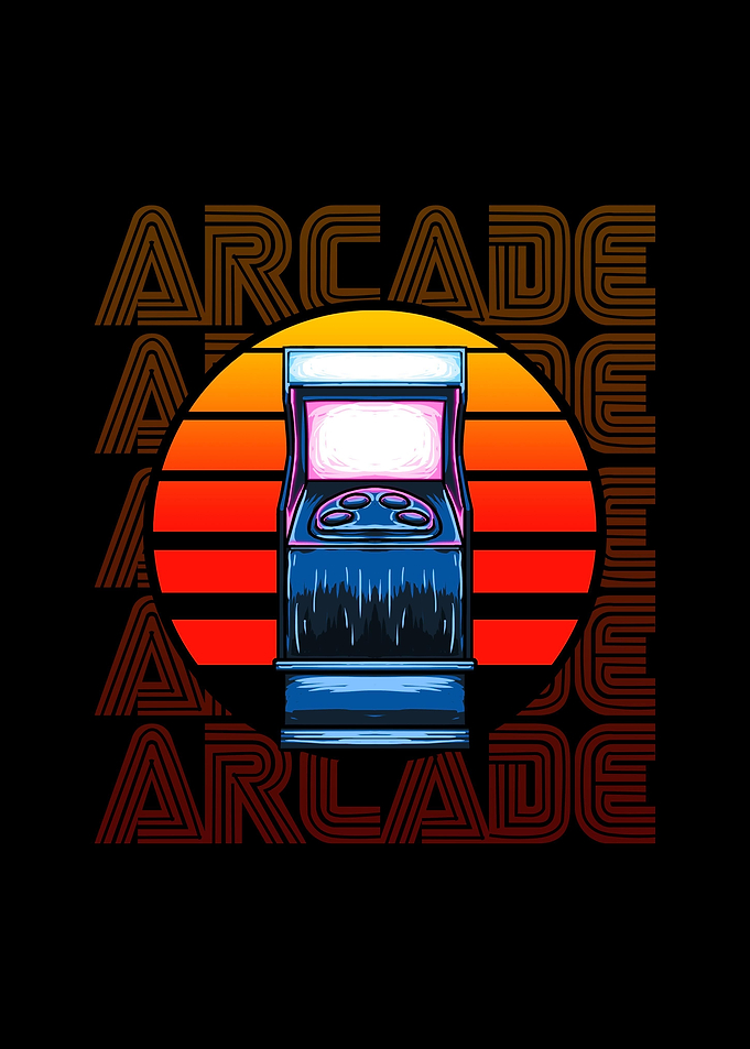 Sunset Arcade Game Machine
