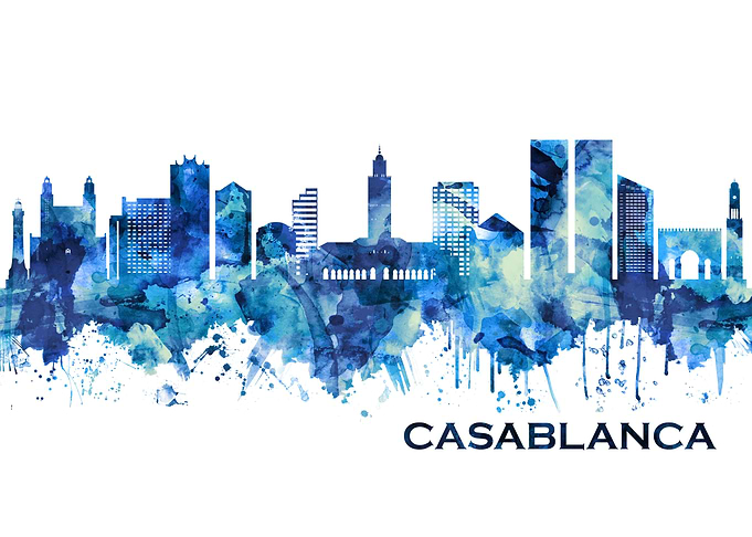 Casablanca Morocco Skyline