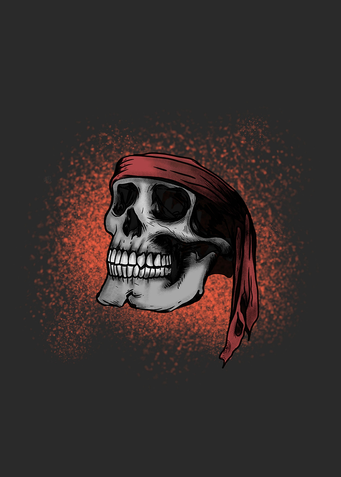 skulls headbanded