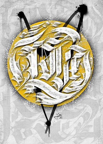 LOVE Calligraffitti poster