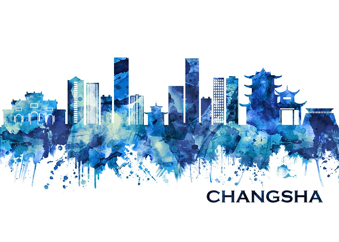 Changsha China Skyline