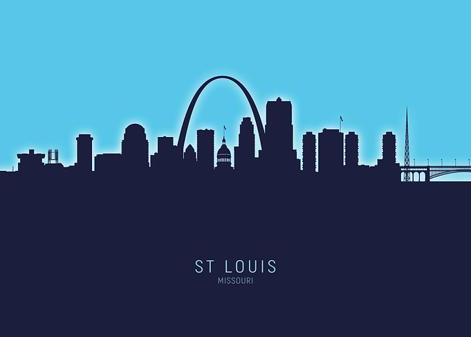 St Louis Skyline Missouri