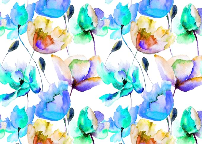 Poppies and Tulips