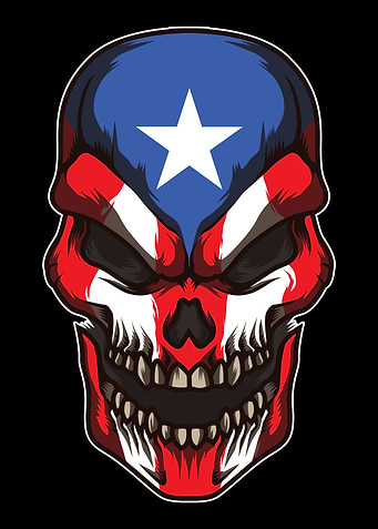 Proud Skull Boricua
