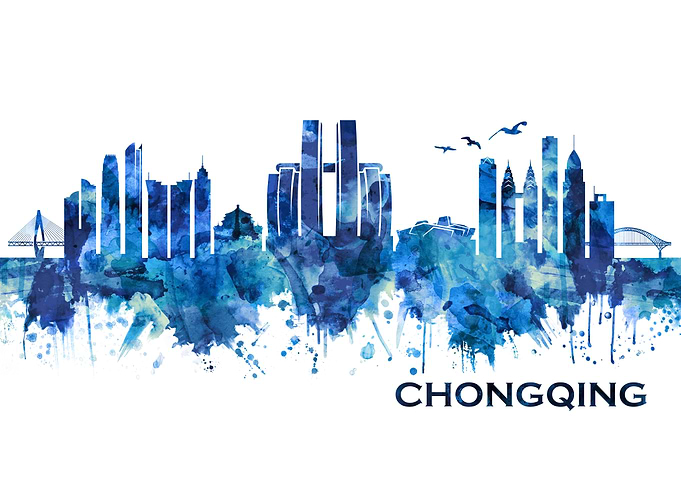 Chongqing China Skyline