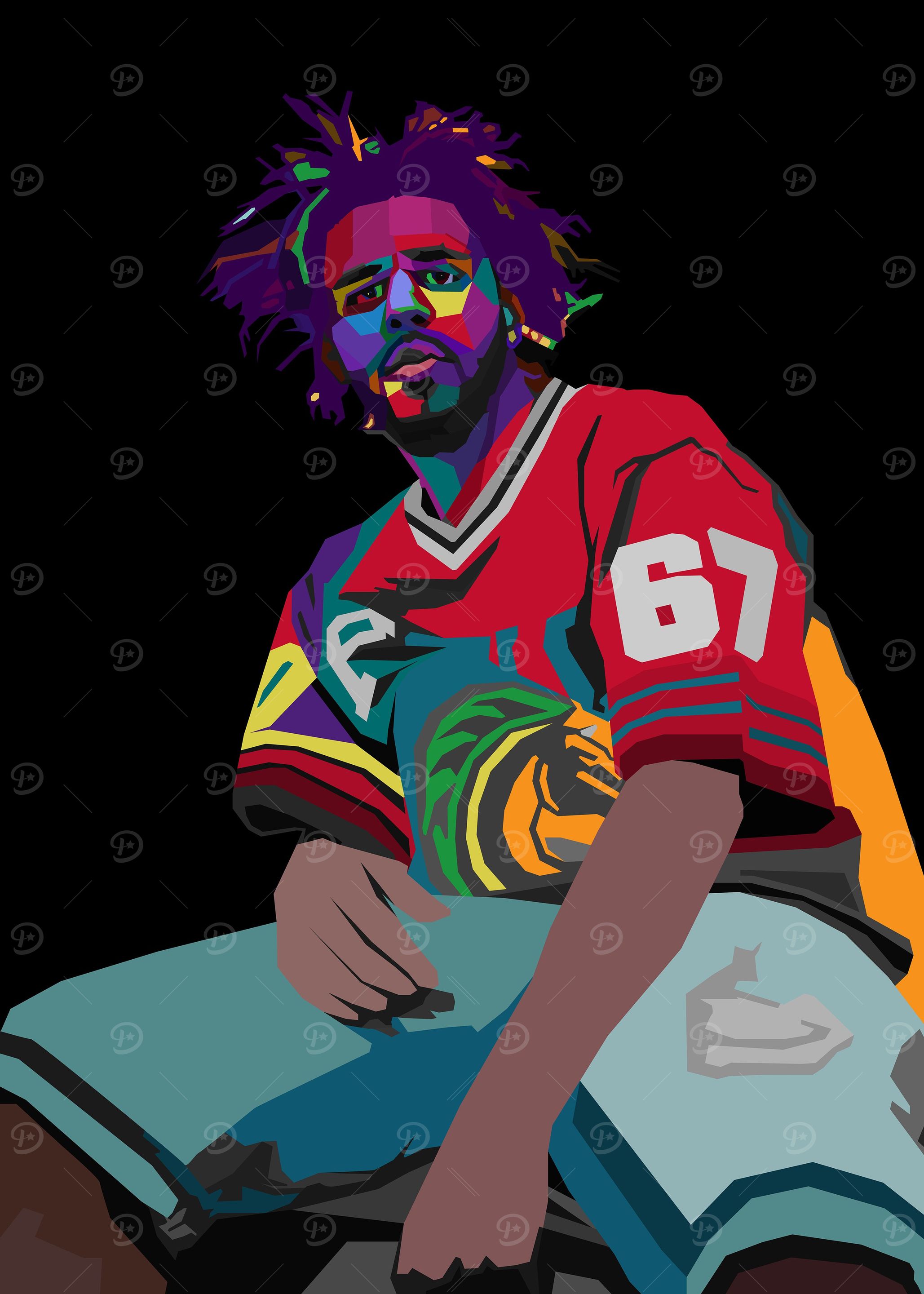 J Cole Abstract
