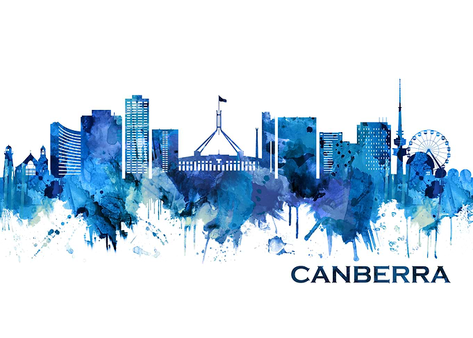 Canberra Australia Skyline