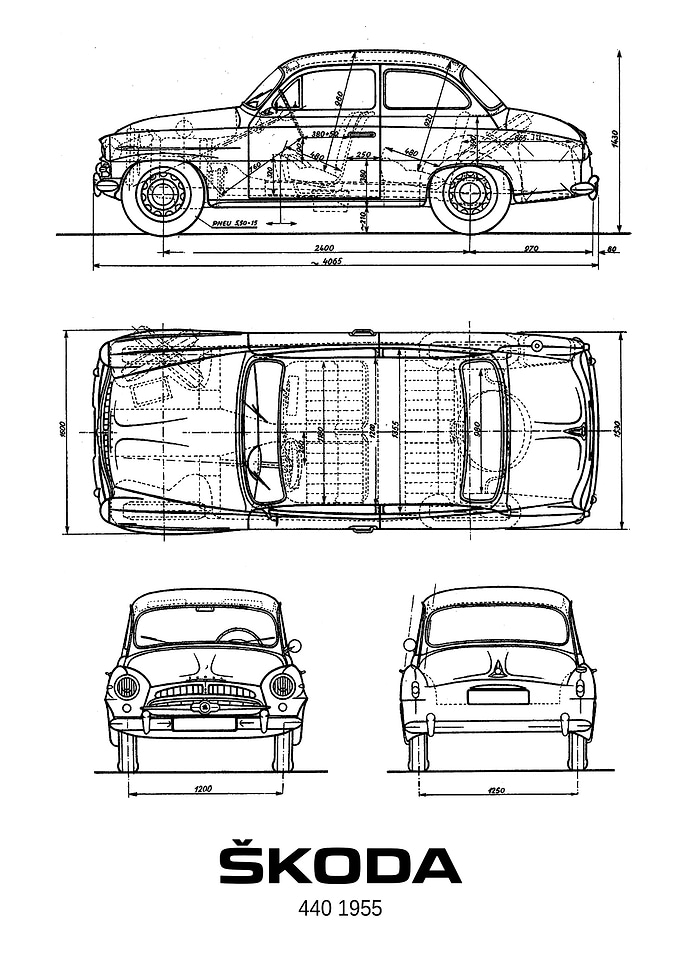 BNW Skoda 440 1955