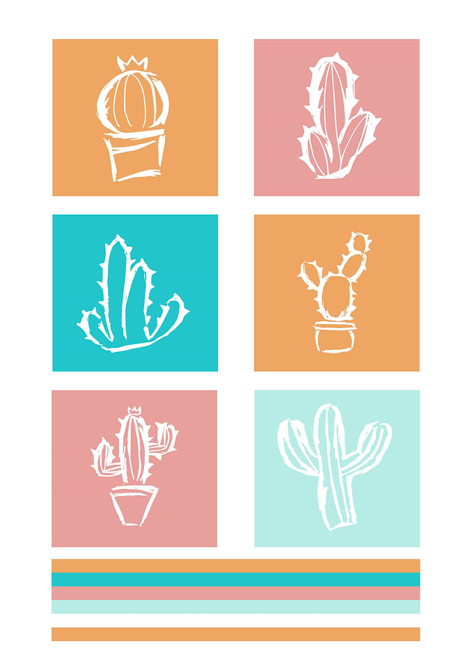 Cactus Cute Colorful 2
