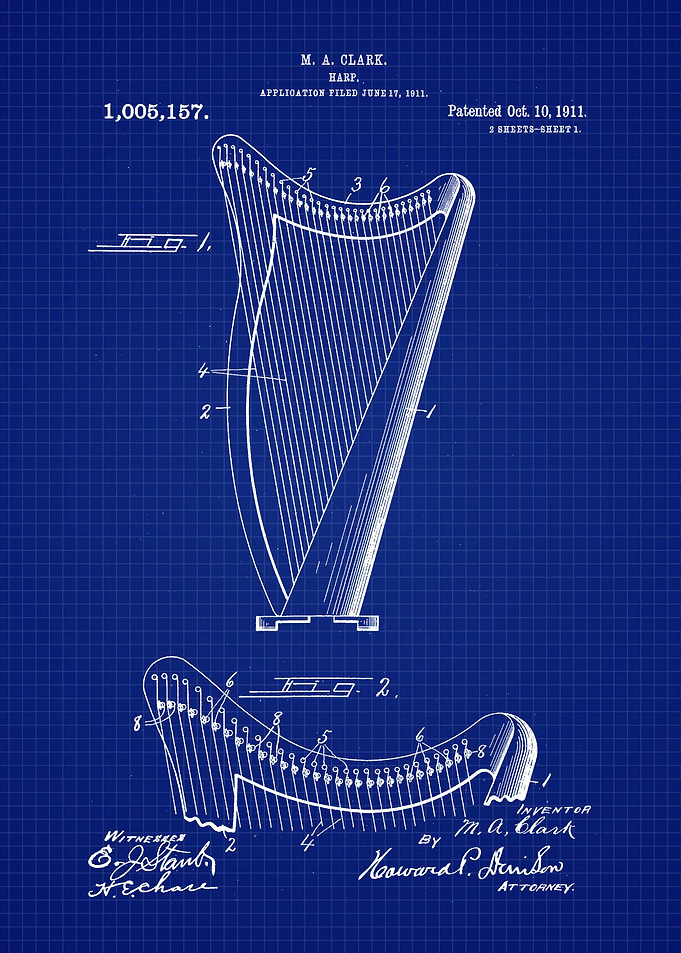 1911 Harp Patent Art