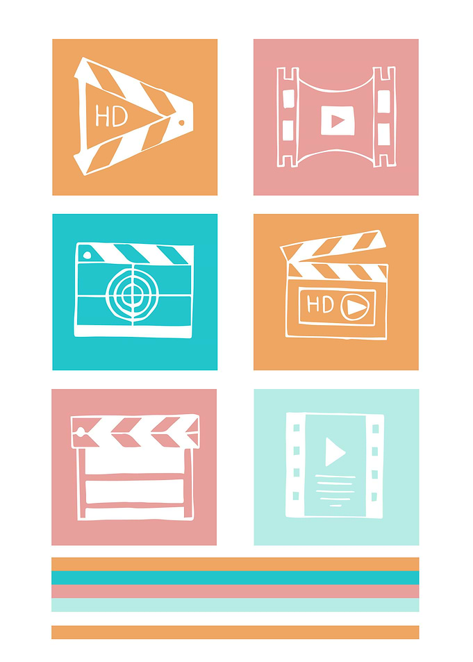 Video Film Cute Colorful 4