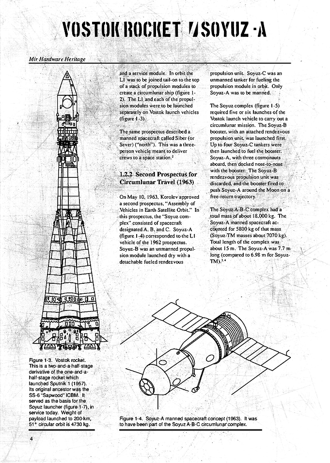 VOSTOK ROCKET SOYUZ A