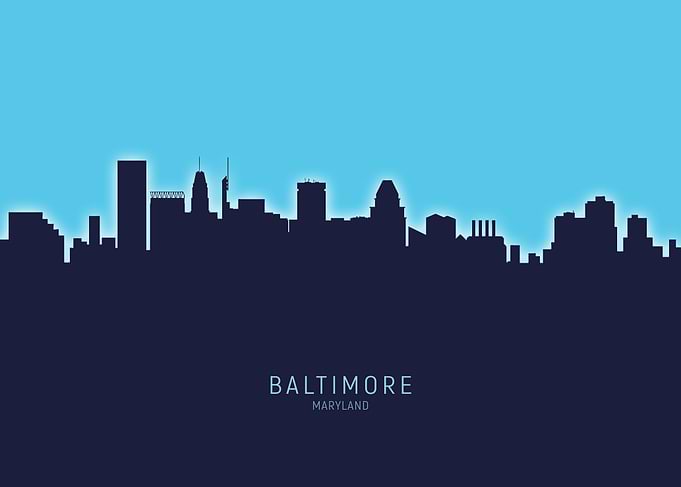 Baltimore Skyline Maryland