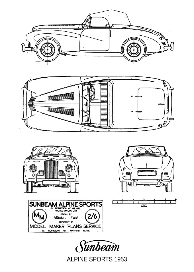 BNW Sunbeam Alpine Sports