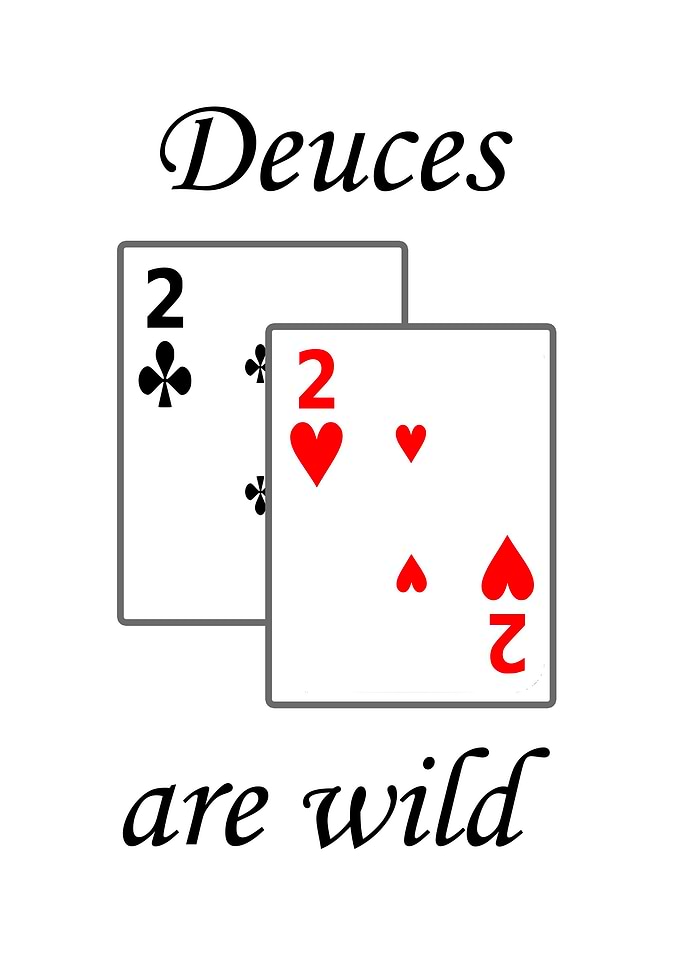 Funny Bathroom Deuces Wild