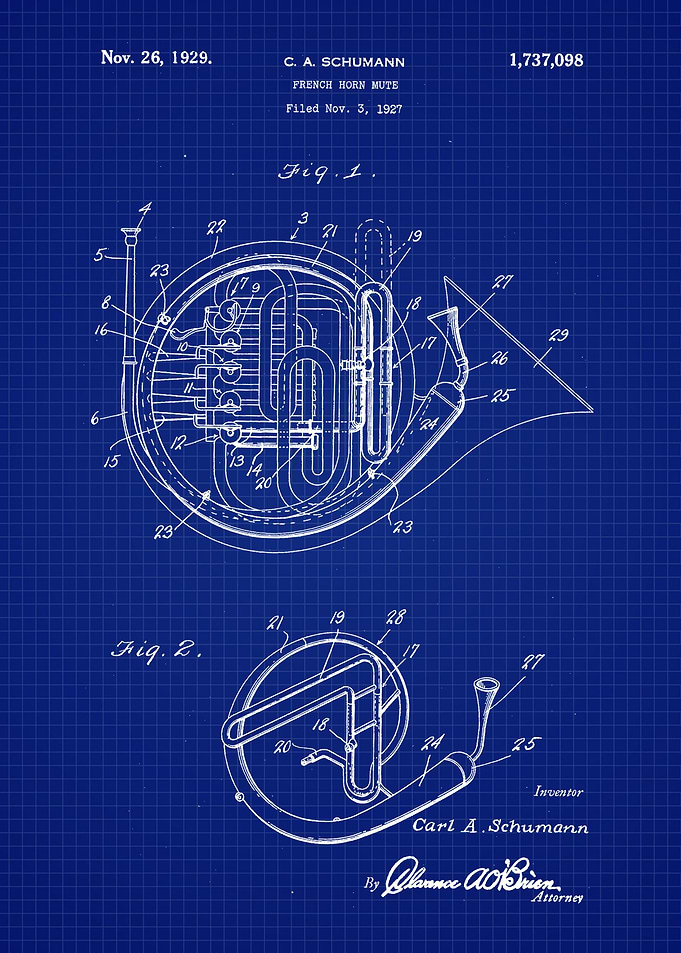 1927 French Horn Patent