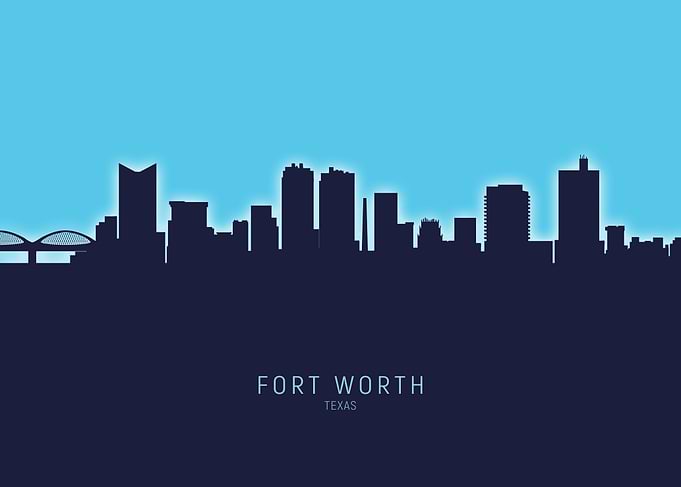 Fort Worth Skyline Texas