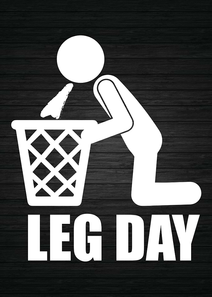 Leg Day Vomit Funny Gym