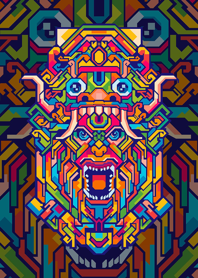 BARONG HEAD POP ART