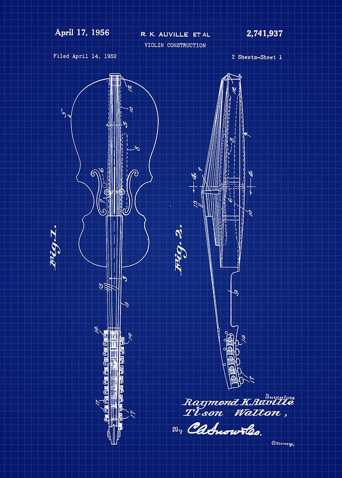 1956 Violin Patent