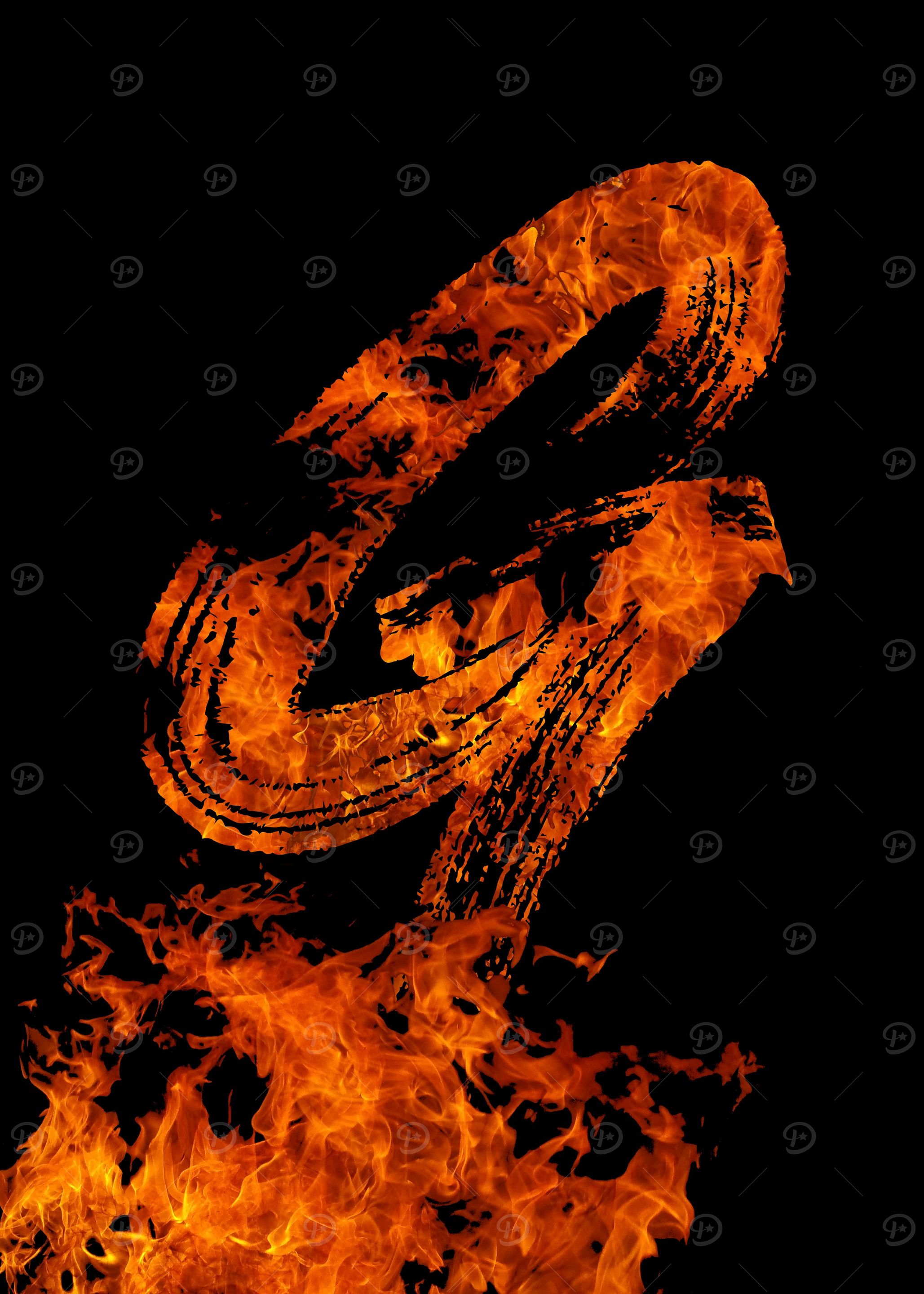 Burning on Fire Letter G