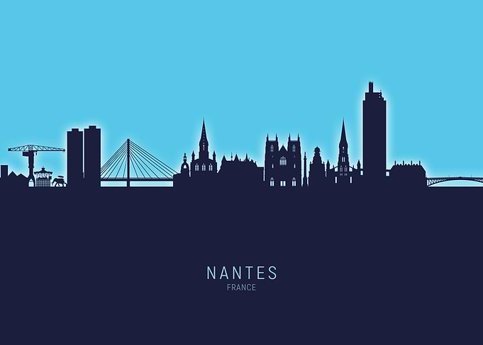 Nantes Skyline France