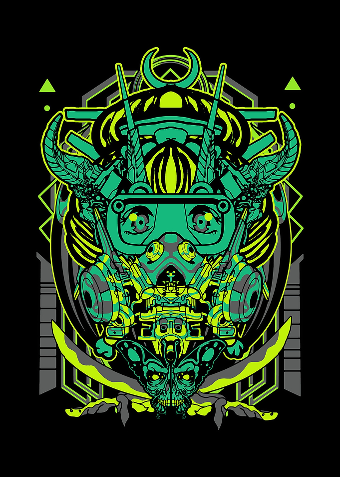 Green Robotic Geisha
