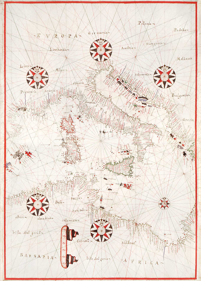italy old map