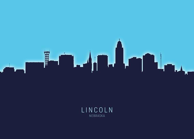 Lincoln Skyline Nebraska