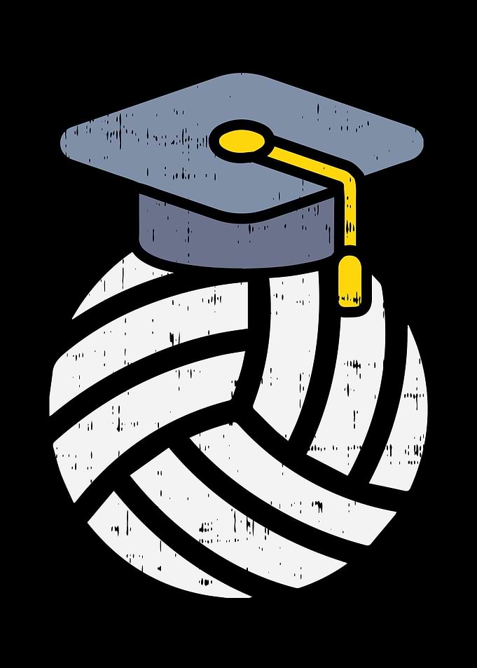 Volleyball Graduation Hat