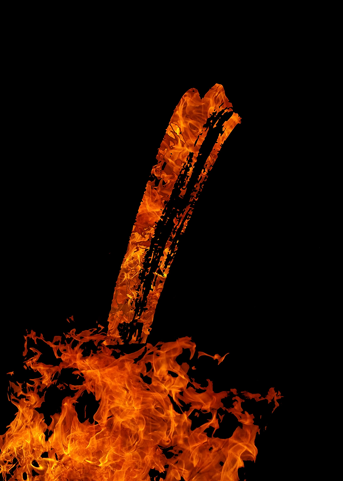 Burning on Fire Letter I