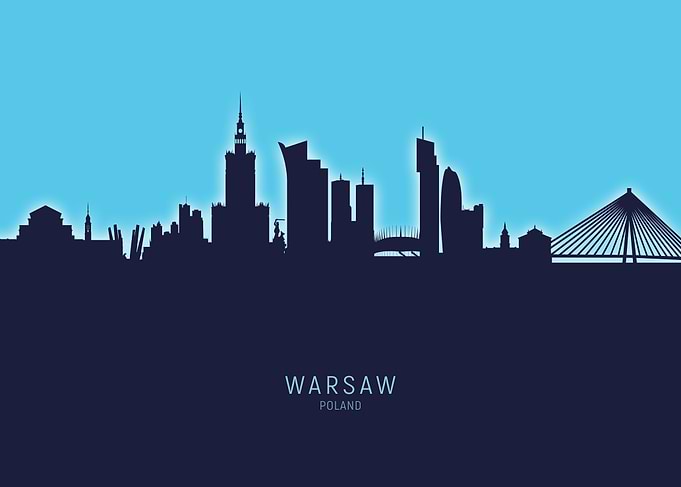Warsaw Skyline Poland