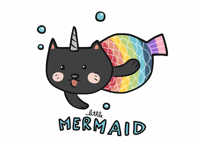 Little Mermaid colorful