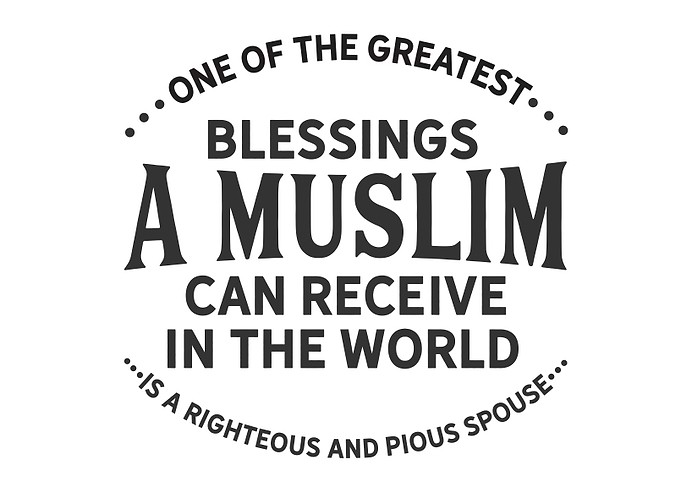 blessings a Muslim