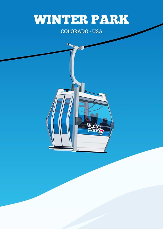 Winter park USA Ski sports