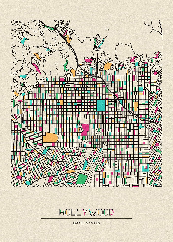 Hollywood Map