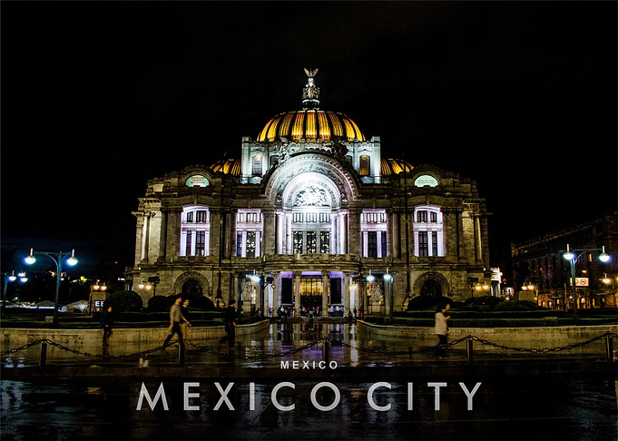 Mexico City night view