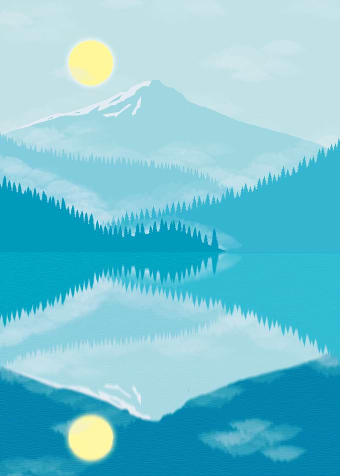 Blue Mountain and Lake