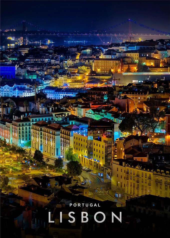 Lisbon night view