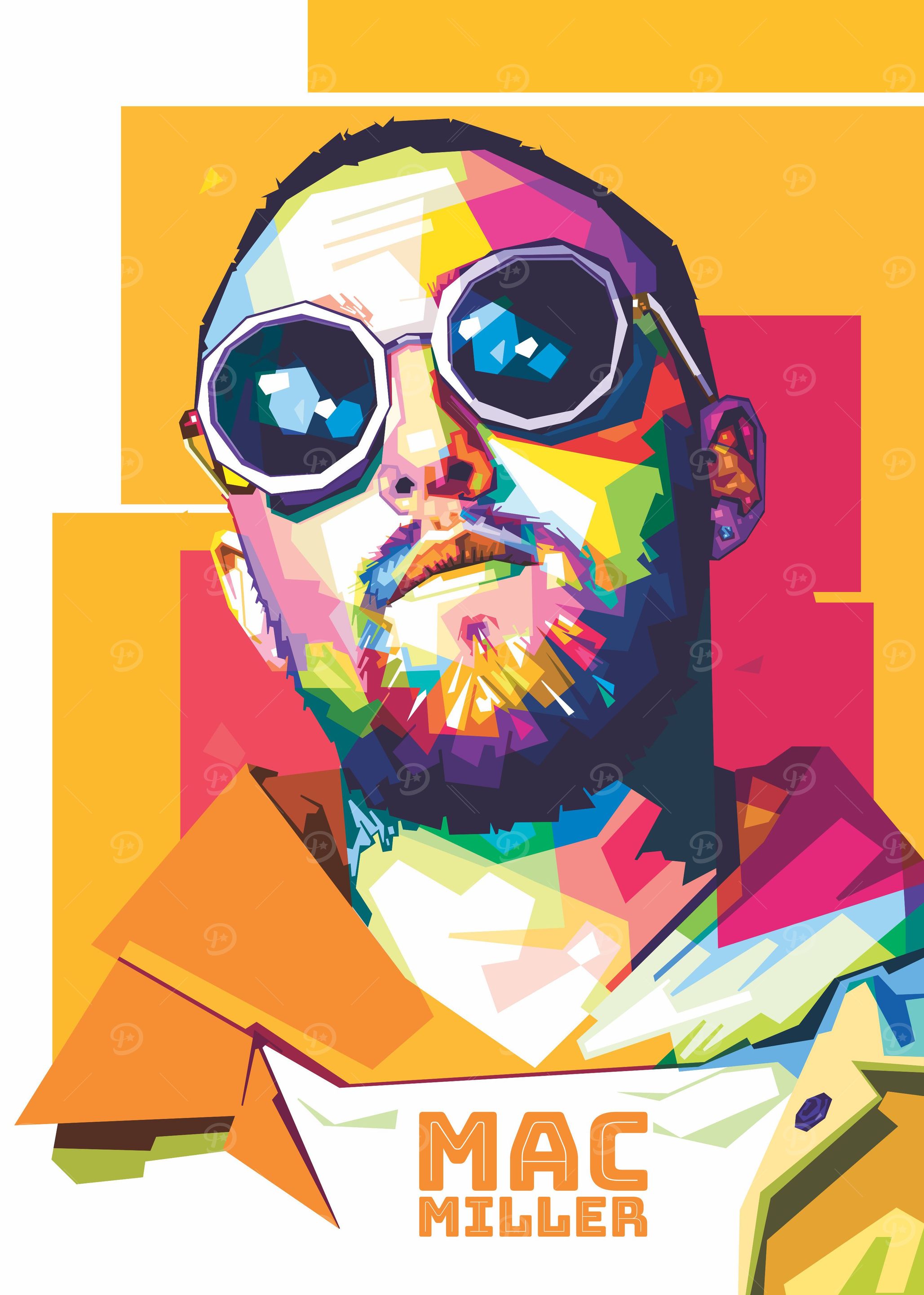 Mac Miller Popart Style