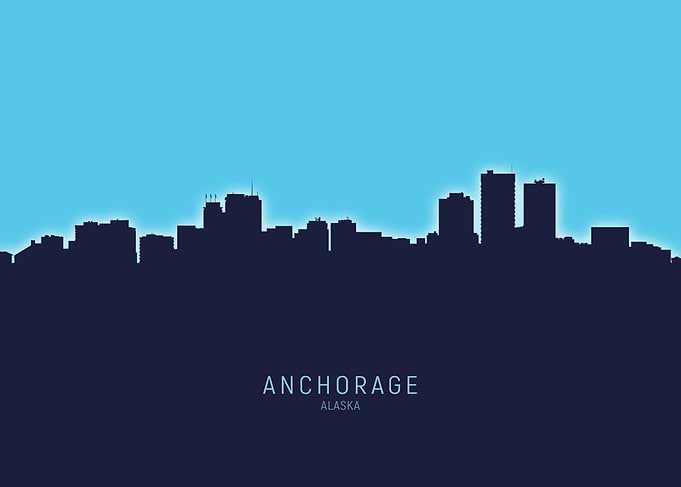 Anchorage Skyline Alaska