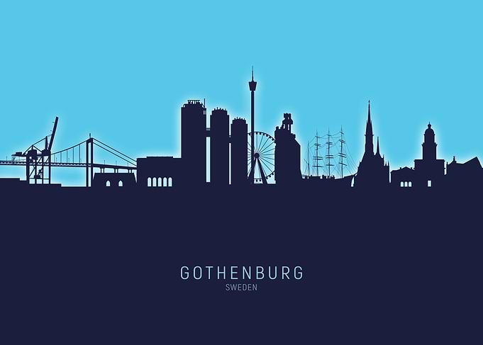 Gothenburg Skyline Sweden